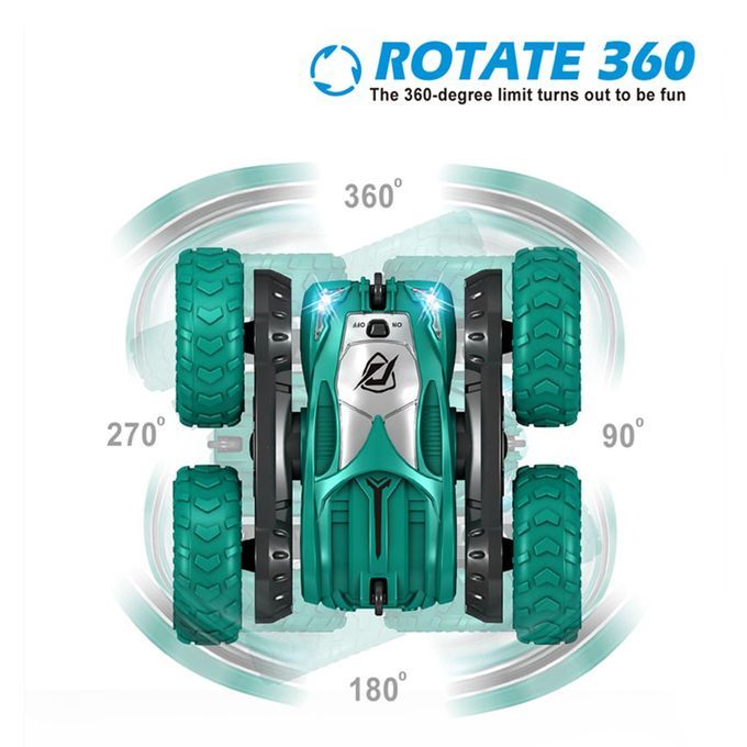 Two-in-one Rotating Tumbling Stunt Car Double-sided Driving