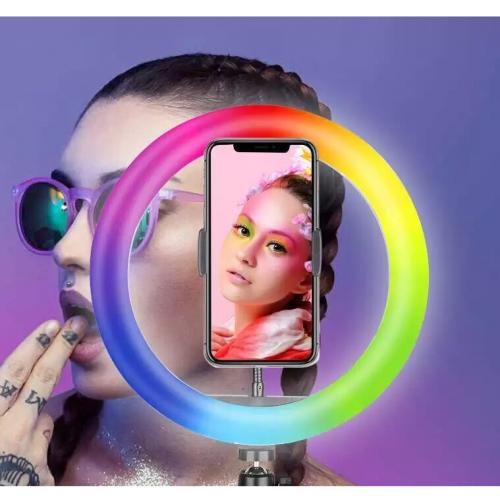 RGB 14 Inches Selfie Ring Light With Stand 35.5CM-15 Colours