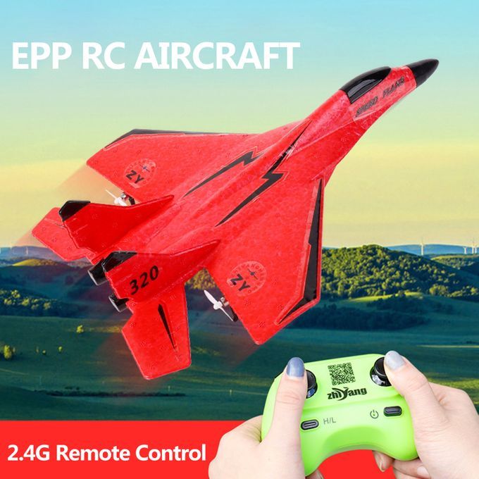 RC Airplane With Light Model Aircrafts EPP Foam Fighter