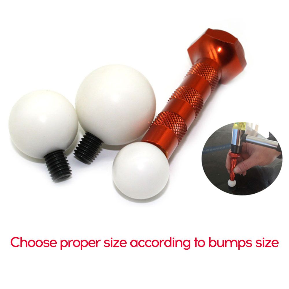 3Pcs M8 Screw Round Balls Nylon Round Tip Ball Rod Car Dent