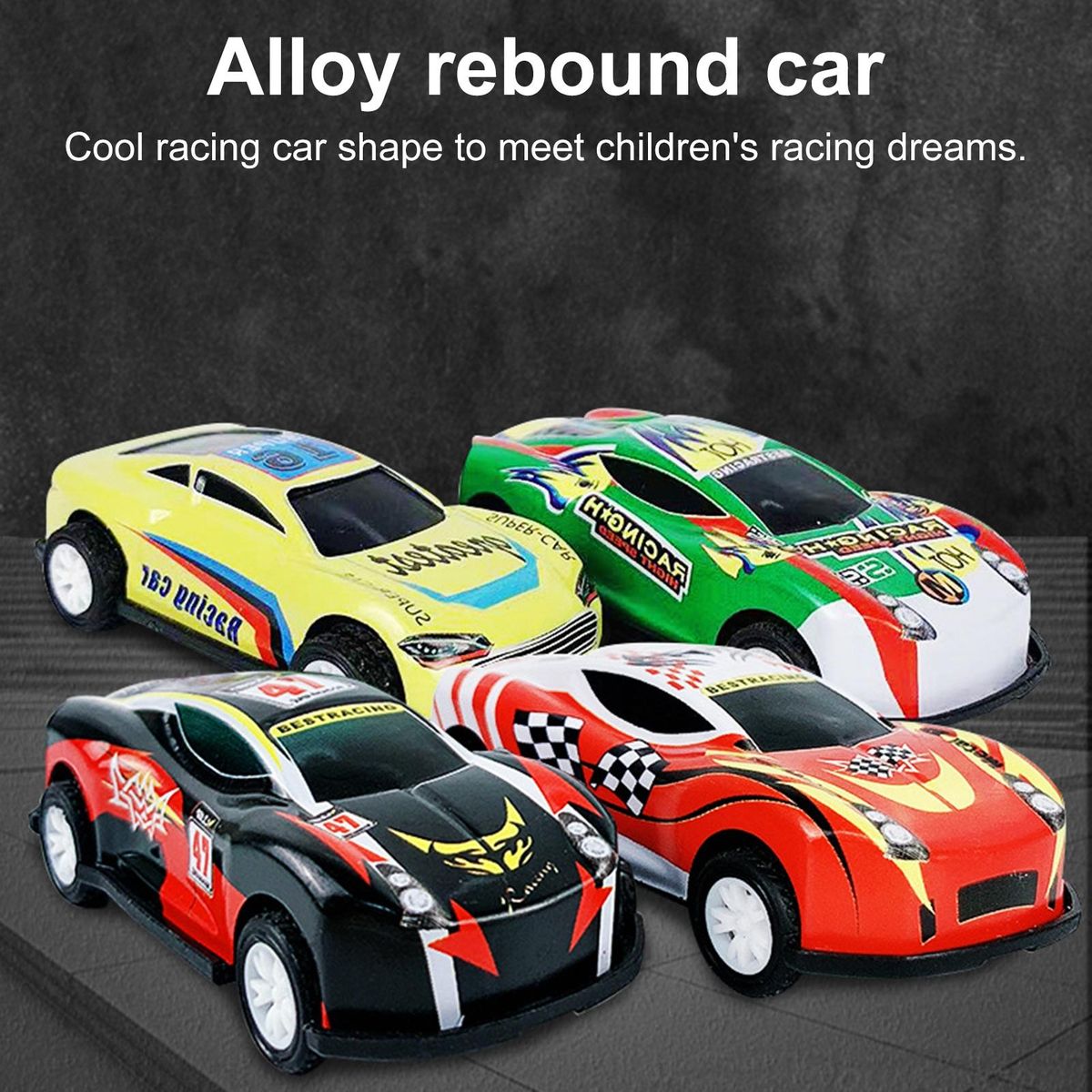 2Pcs Children Car Toys Pull Back Vehicle Toy Model