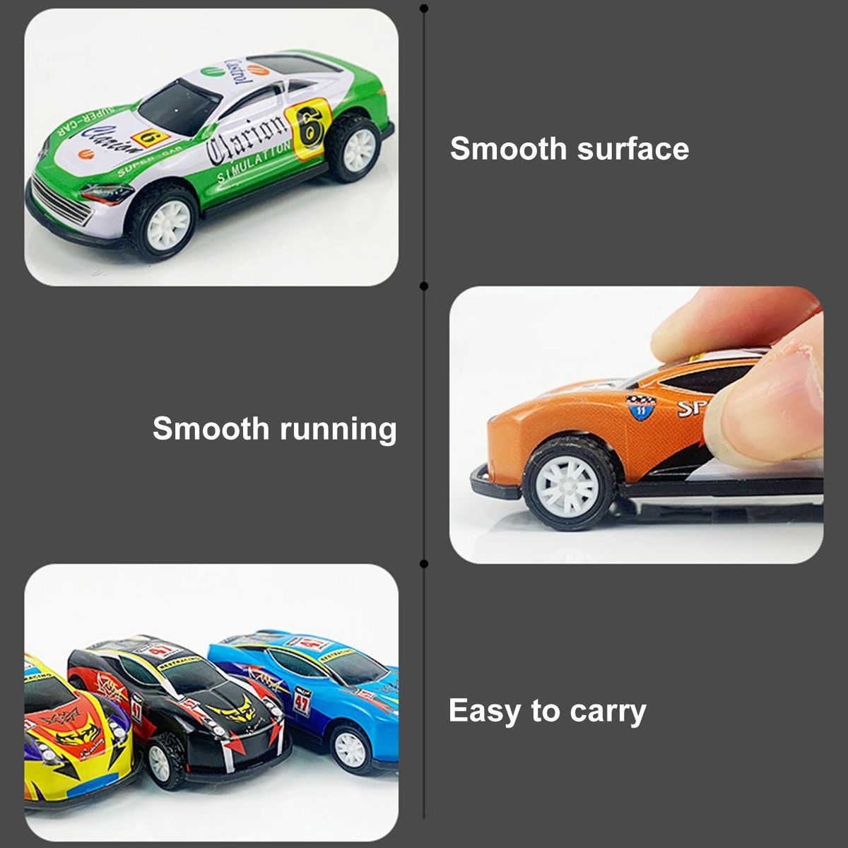 2Pcs Children Car Toys Pull Back Vehicle Toy Model