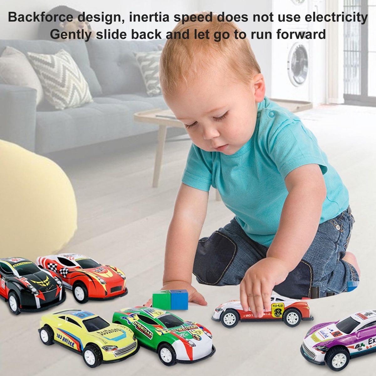 2Pcs Children Car Toys Pull Back Vehicle Toy Model