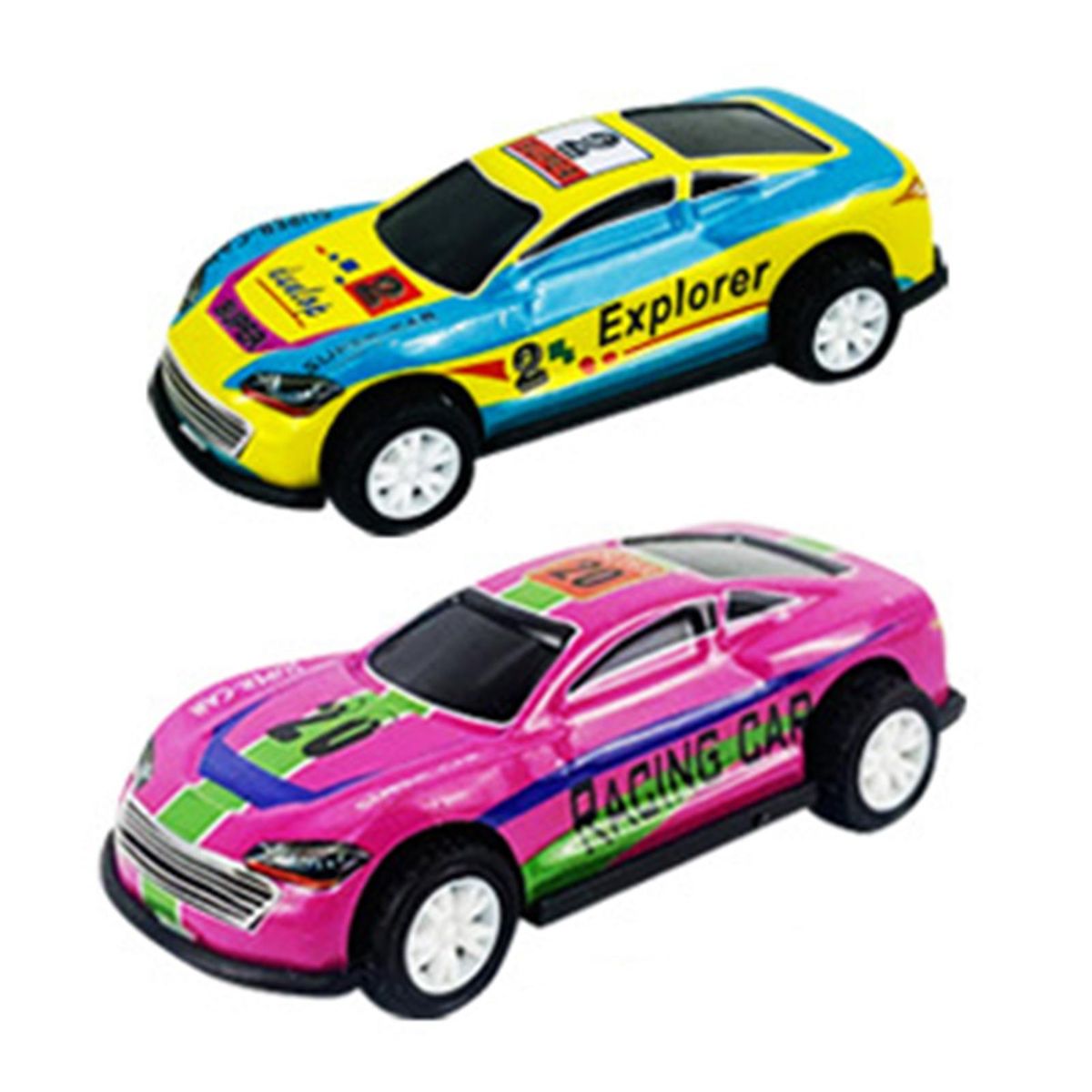 2Pcs Children Car Toys Pull Back Vehicle Toy Model