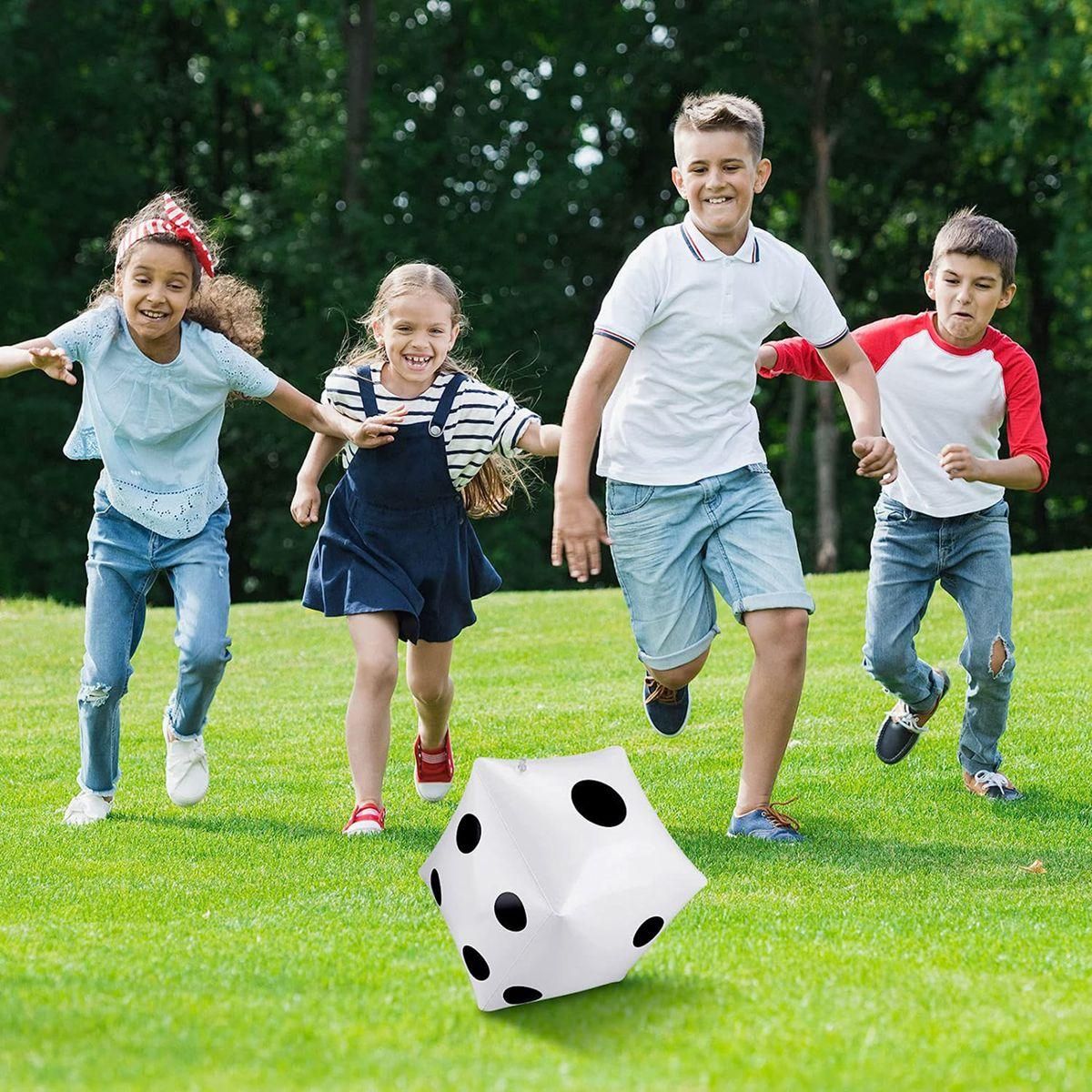 3 Pack Jumbo Inflatable Dice 12 Inch Giant Inflatable Jumbo Dice Large Inflatable Dice for Game Pool Toys