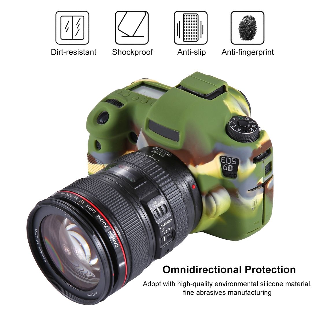 Soft Silicone Protective Case For Canon EOS 6D