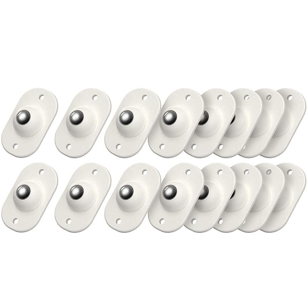 16Pcs Stainless Steel Mini Swivel Caster Wheels with 360