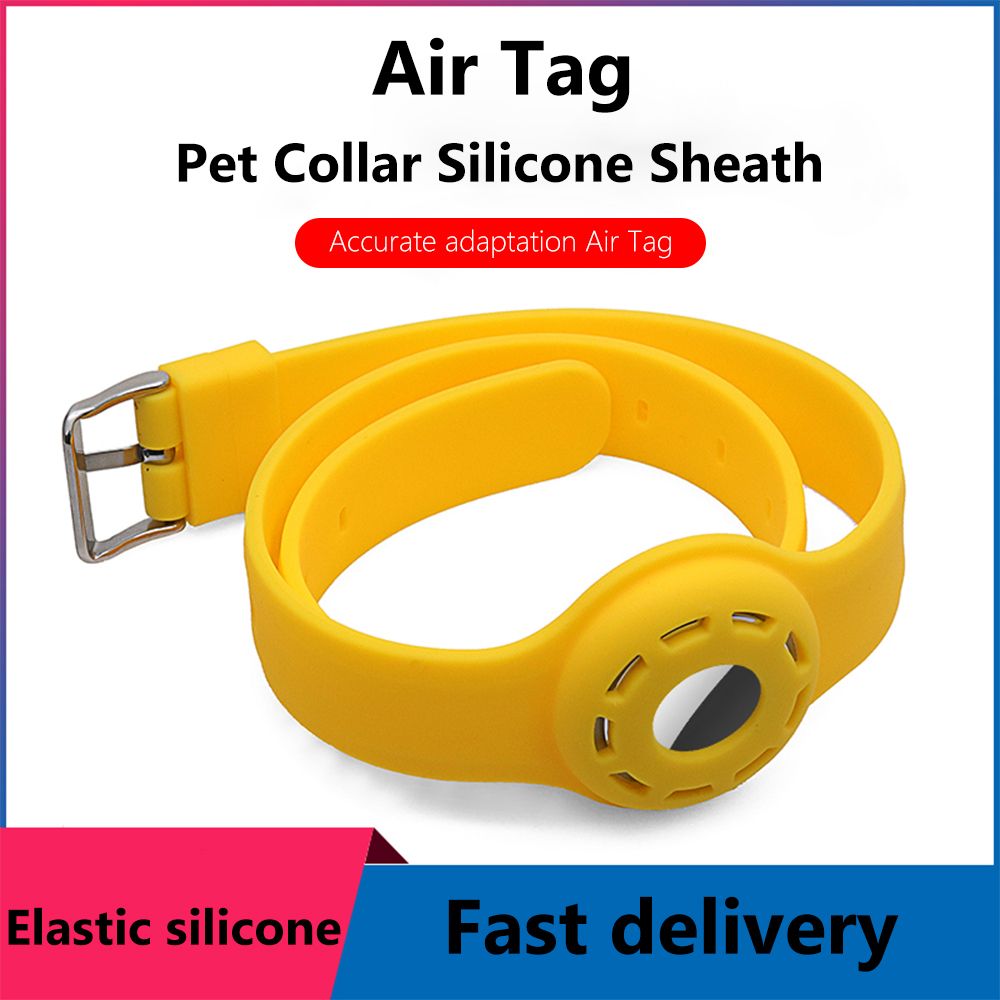 Silicone Dog Cat Collar Loop Protective Case For Airtags Protect Cover For Locator Anti-lost Device