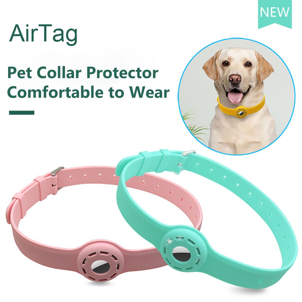 Silicone Dog Cat Collar Loop Protective Case For Airtags Protect Cover For Locator Anti-lost Device