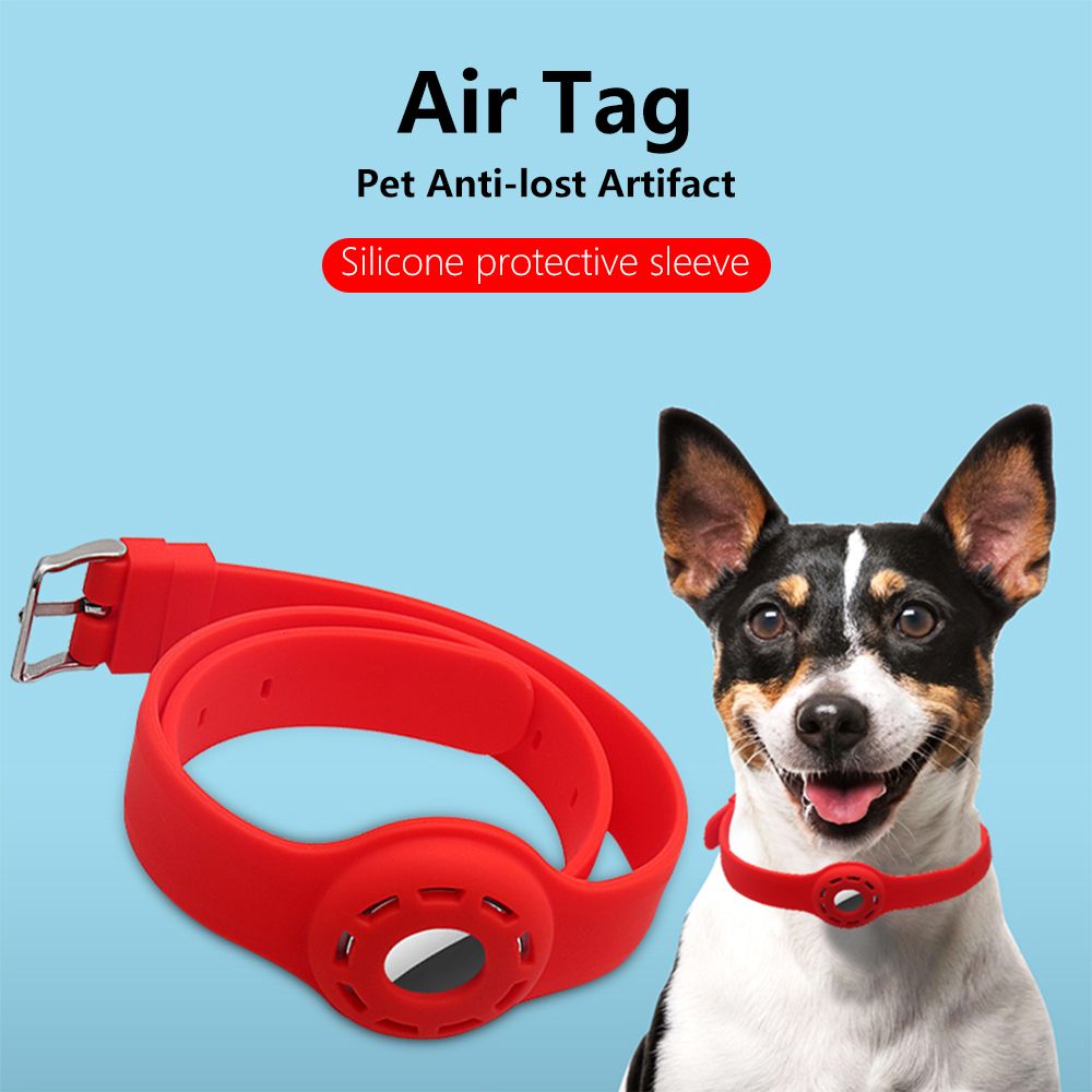 Silicone Dog Cat Collar Loop Protective Case For Airtags Protect Cover For Locator Anti-lost Device