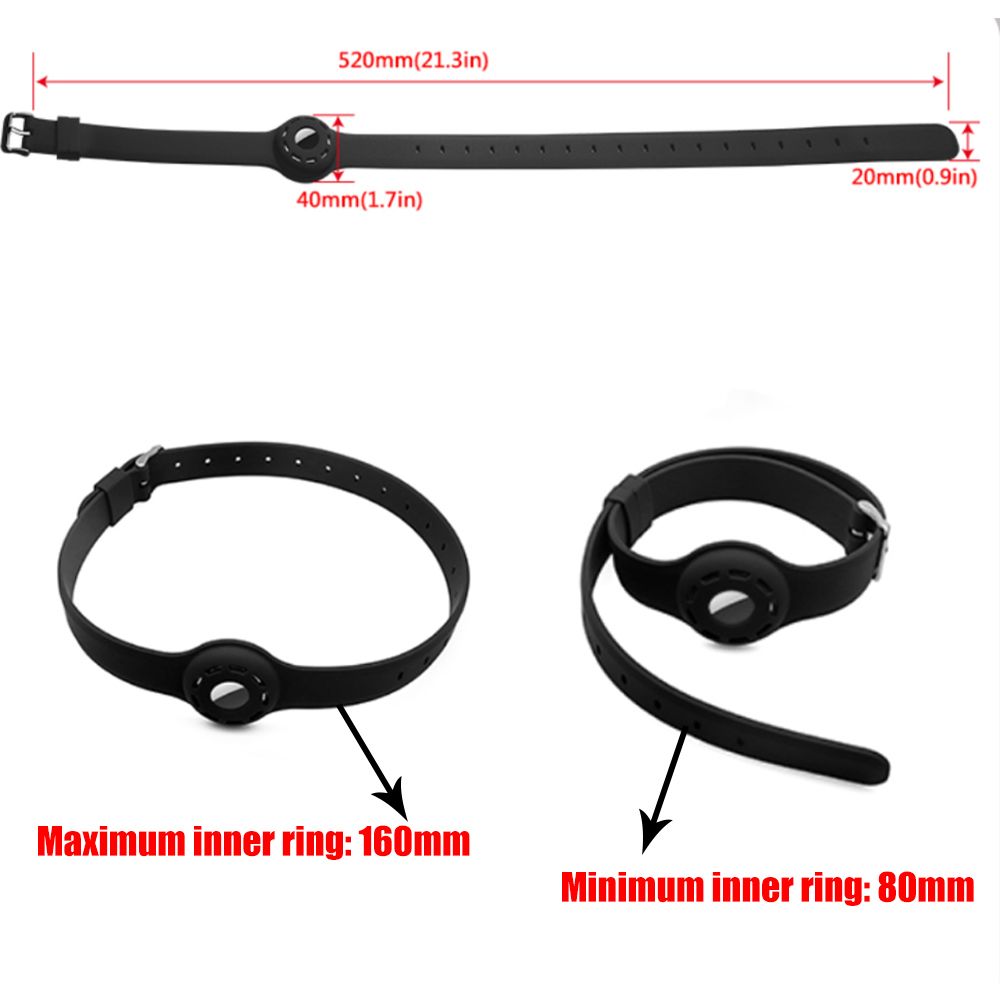 Silicone Dog Cat Collar Loop Protective Case For Airtags Protect Cover For Locator Anti-lost Device