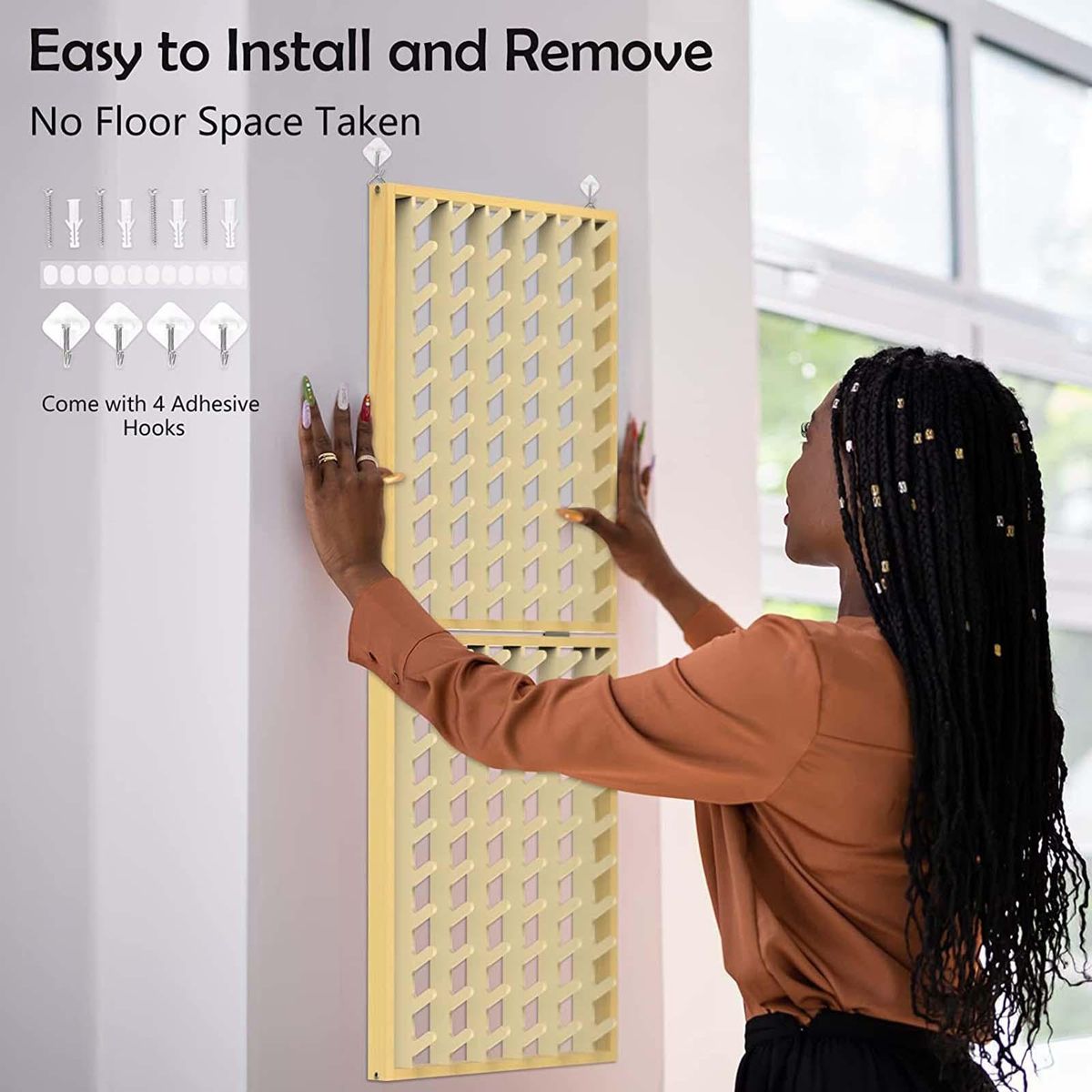Braiding Hair Rack Hair Separator Rack For Saving Time