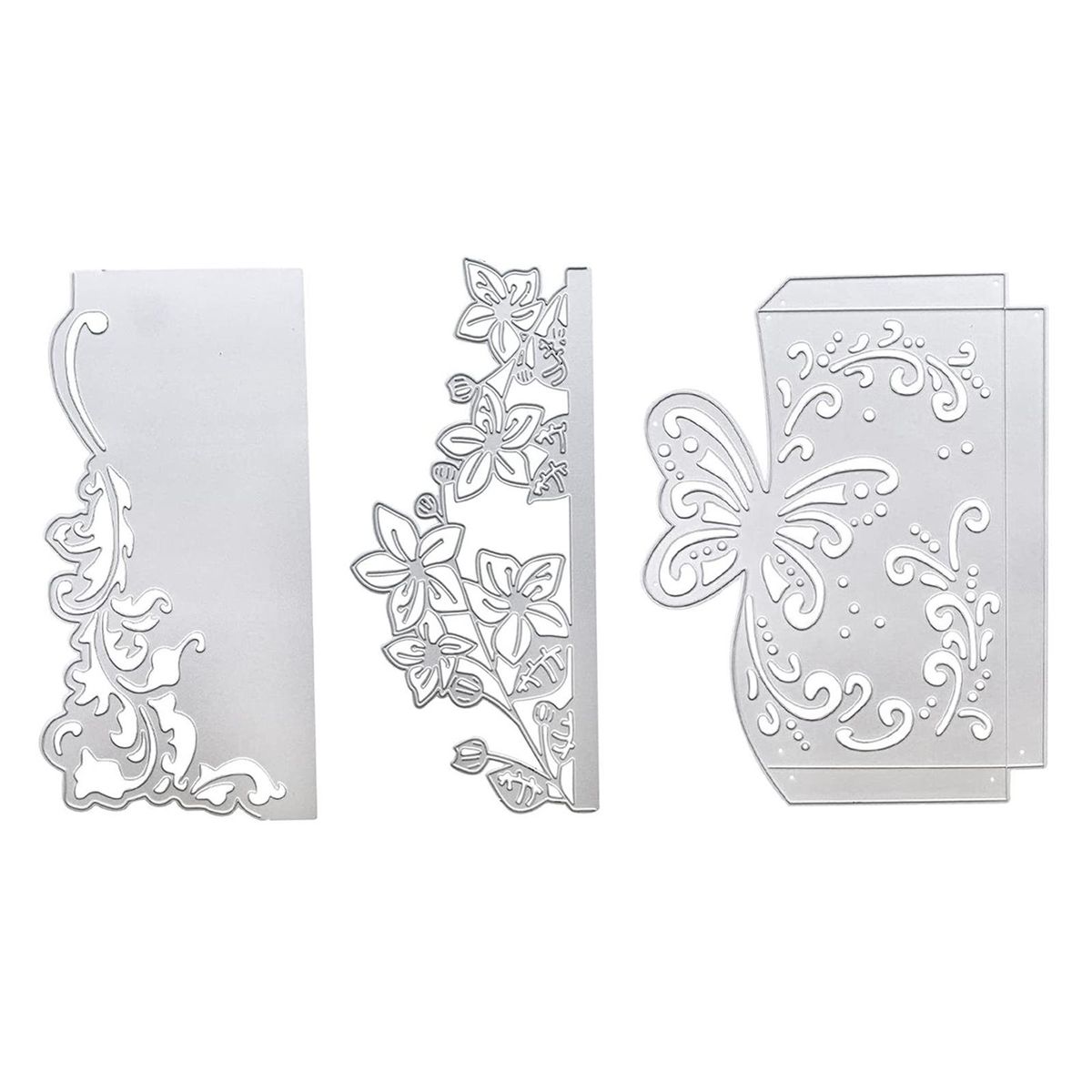 3 Pieces Embossing Stencil Decor Cutting Dies For Party