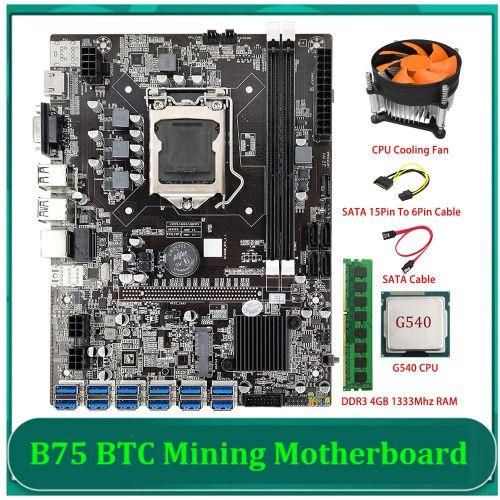 B75 ETH Mining Motherboard 12 PCIE To USB LGA1155