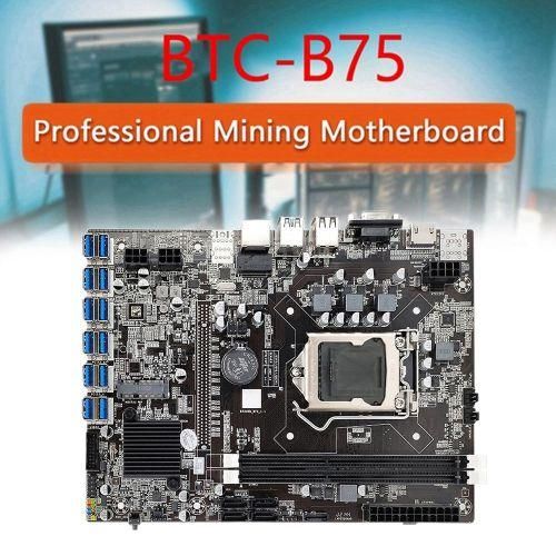 B75 ETH Mining Motherboard 12 PCIE To USB LGA1155