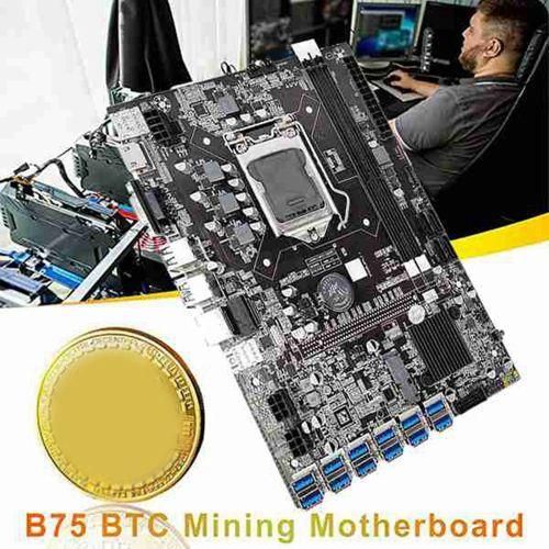 B75 ETH Mining Motherboard 12 PCIE To USB LGA1155