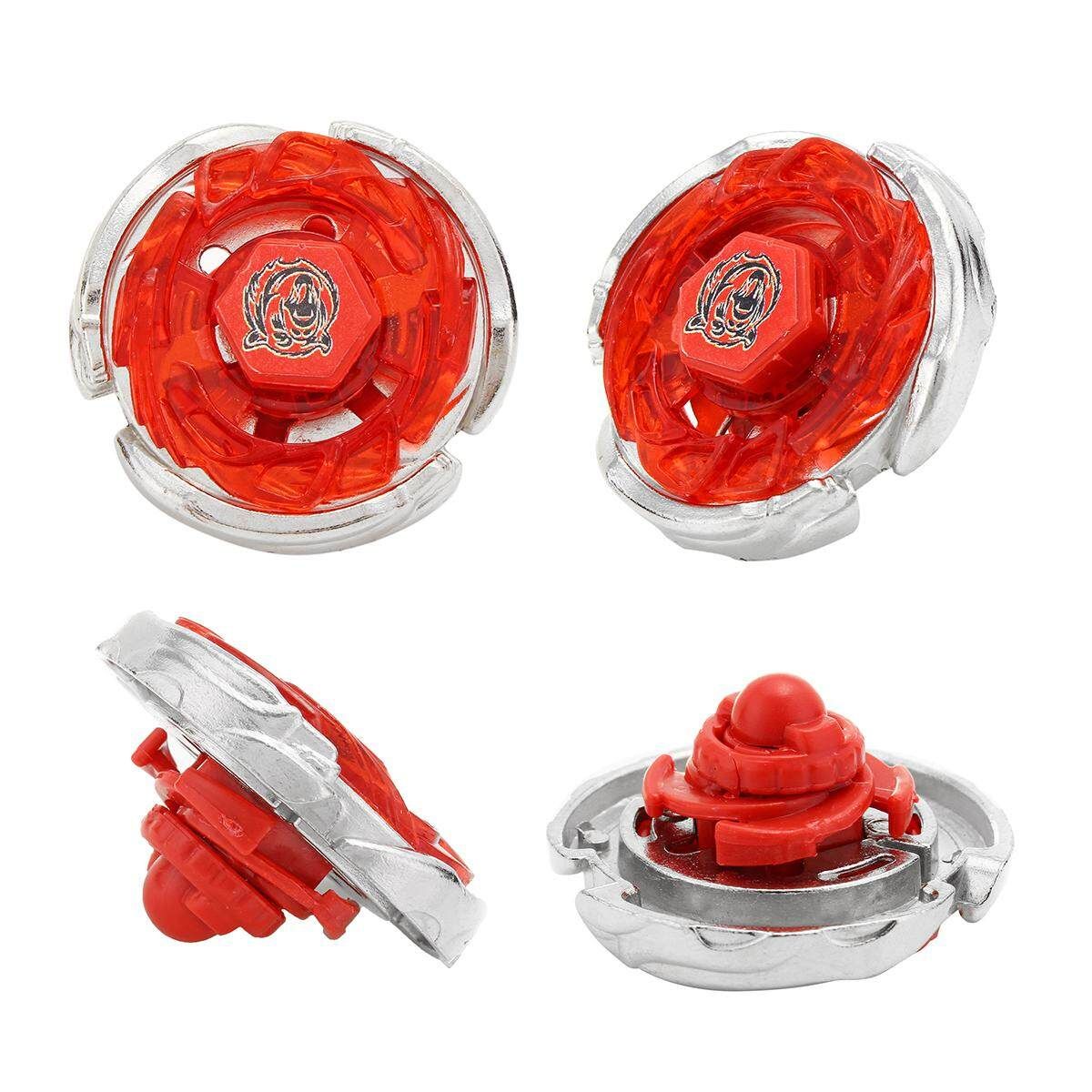 18pcs DIY Gyro Competitive Battle Wheel Toy Handle Launch Combination Orange