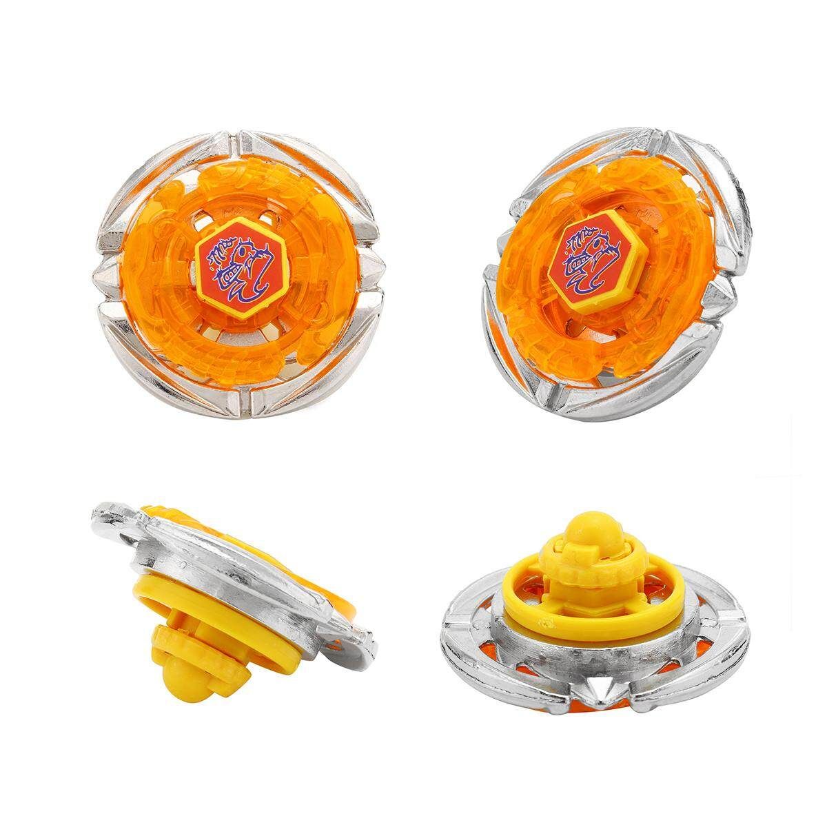 18pcs DIY Gyro Competitive Battle Wheel Toy Handle Launch Combination Orange