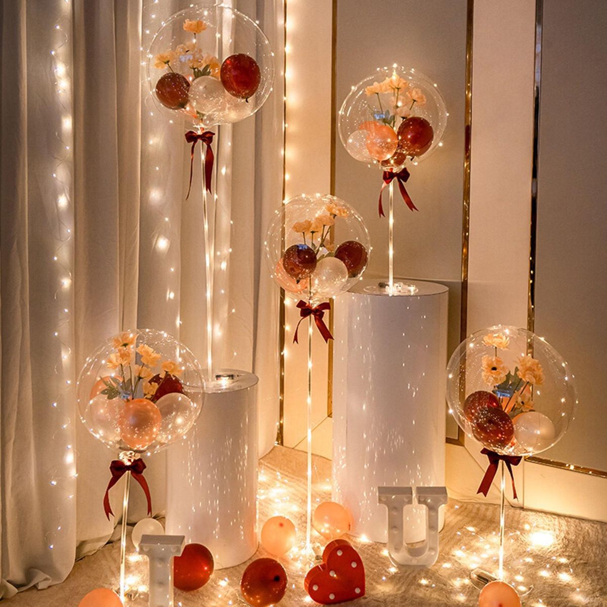 50Pcs Bubble Balloons Balloons Wedding Birthday Party Decorations