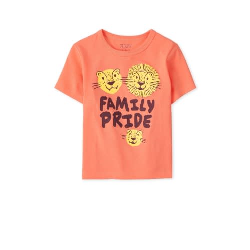 Boys Lion Family Pride Graphic Tshirt