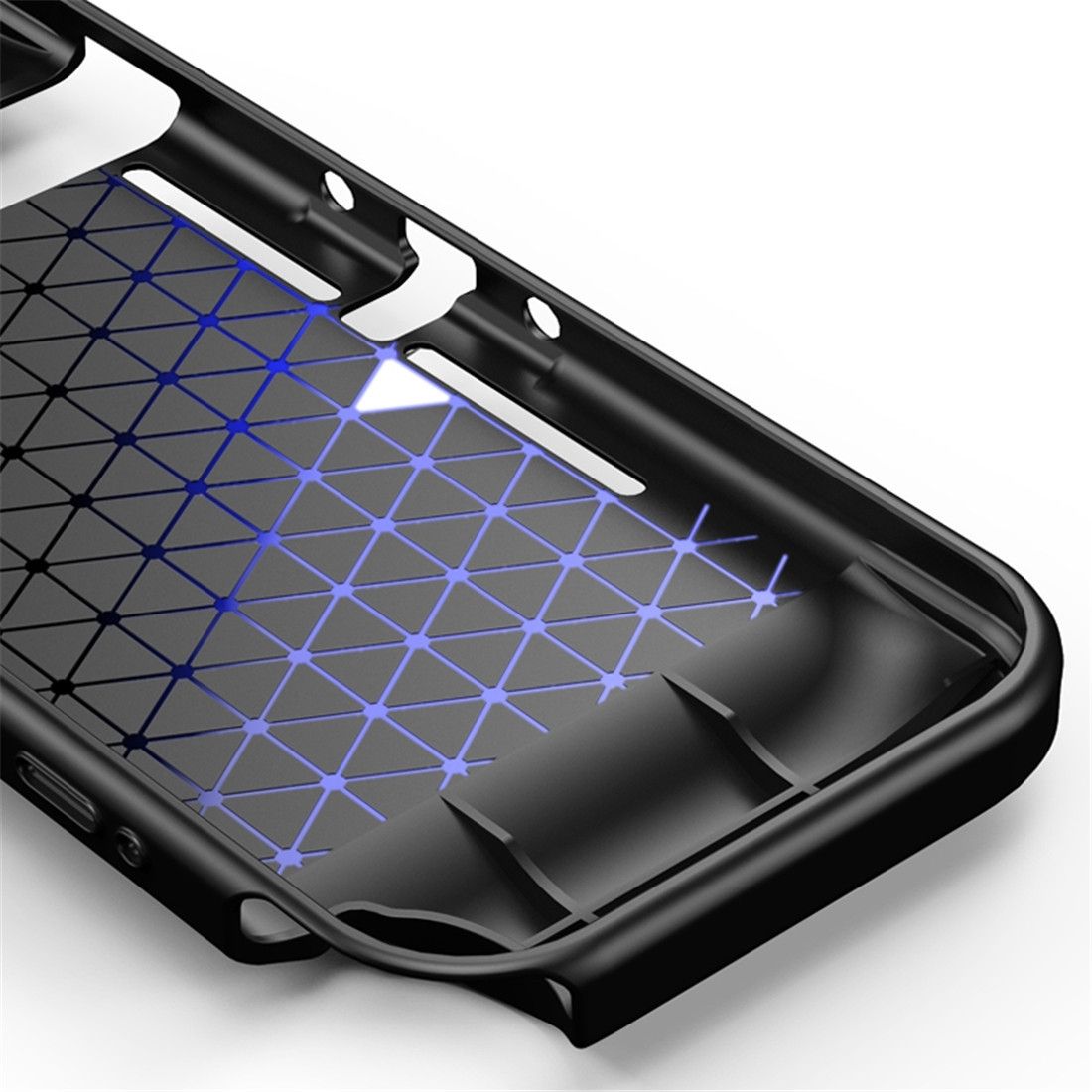 For Nintendo Switch Brushed Texture Carbon Fiber TPU Case