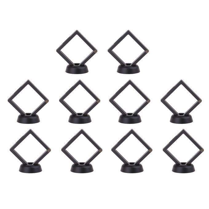 10pcs Floating Frame Medal Holder Coin Holder Black
