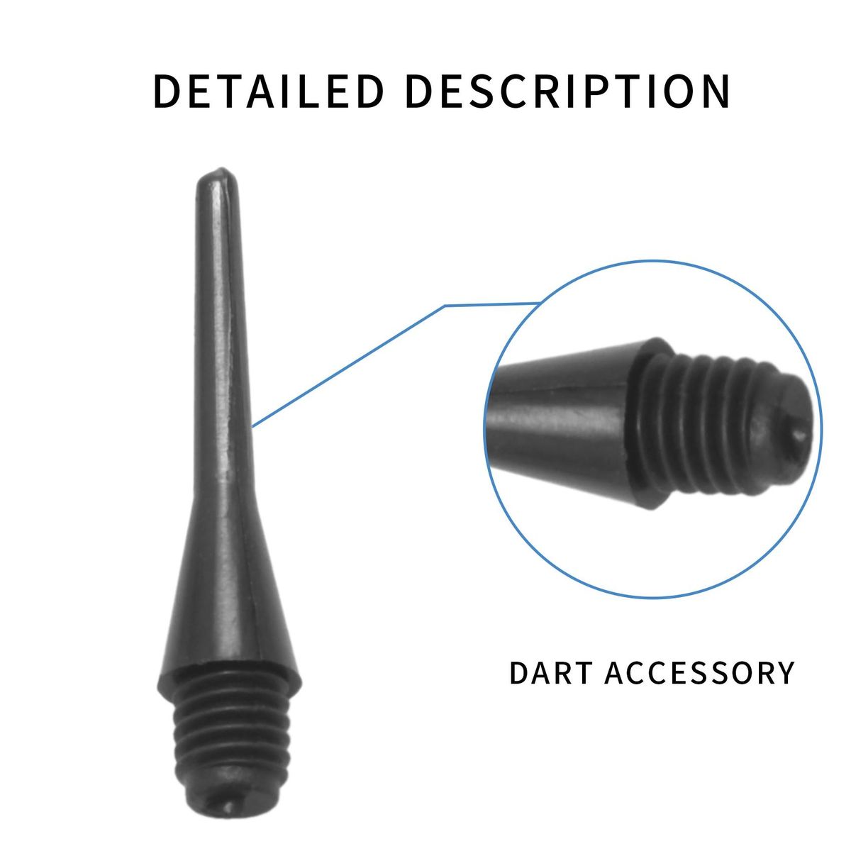 100 PCS Durable Soft Tip Points Needle Replacement Set for Electronic Dart Professional Darts Tungsten Darts Accessories