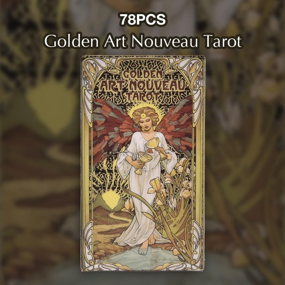 Tarot Nouveau Golden Set Cards Full Art 78PCS Oracle