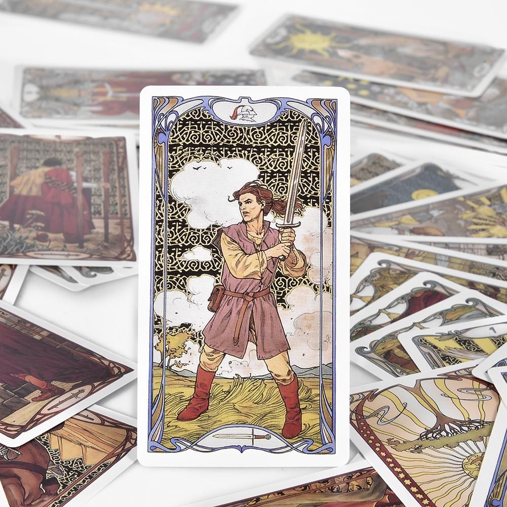 Tarot Nouveau Golden Set Cards Full Art 78PCS Oracle