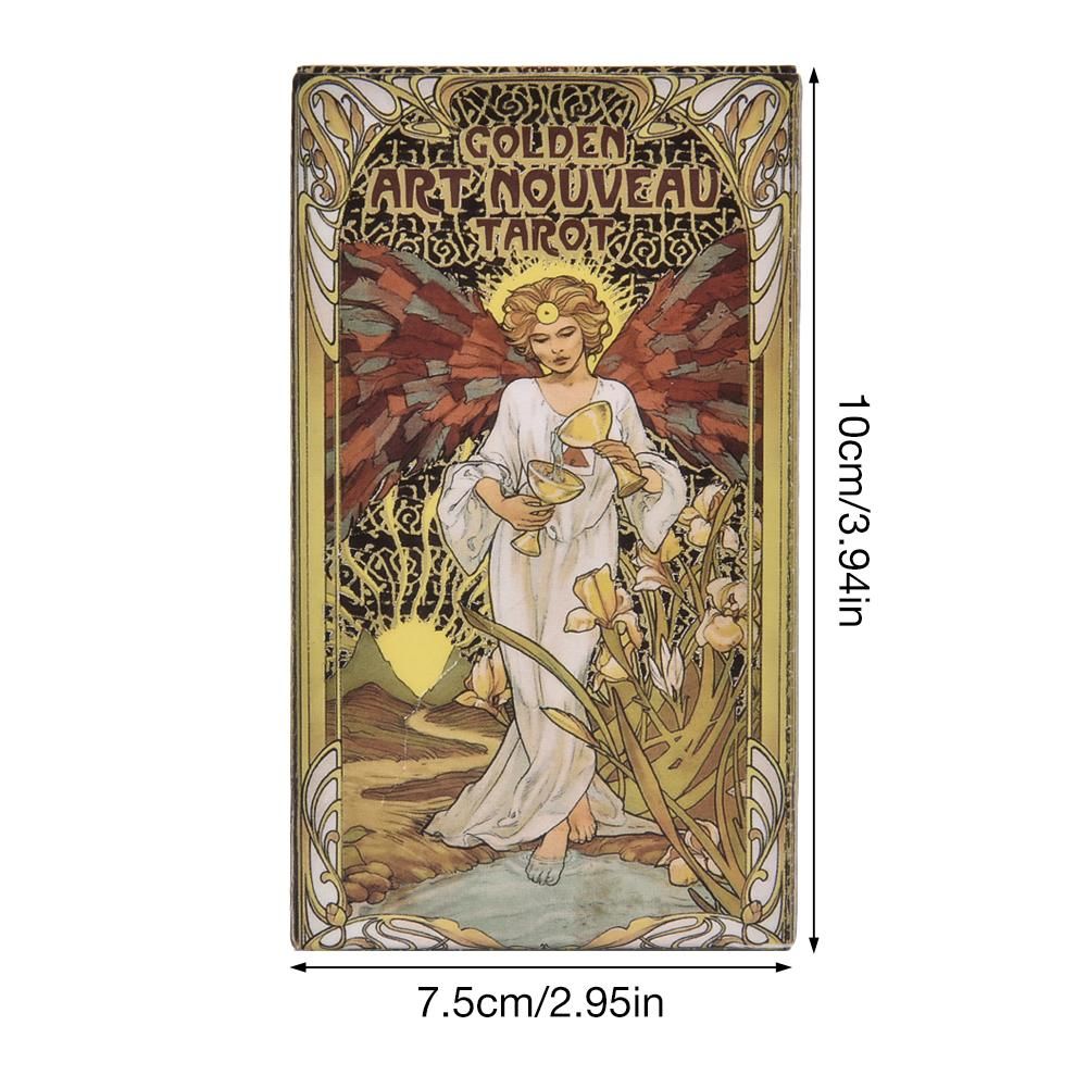 Tarot Nouveau Golden Set Cards Full Art 78PCS Oracle