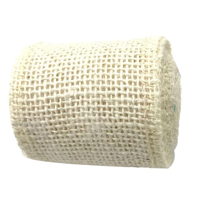 Burlap Burlap Ribbon For DIY Craft Wedding Party Christmas White