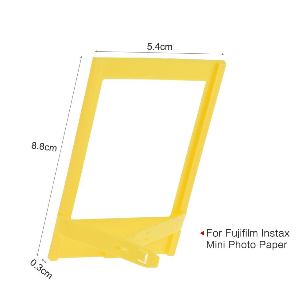 3" Mini Plastic Table Photo Frame for Fujifilm Instax mini 8 7s 90 25 50s  9 SP-1 SP-2 Film, 10 Pack, 5 Colors