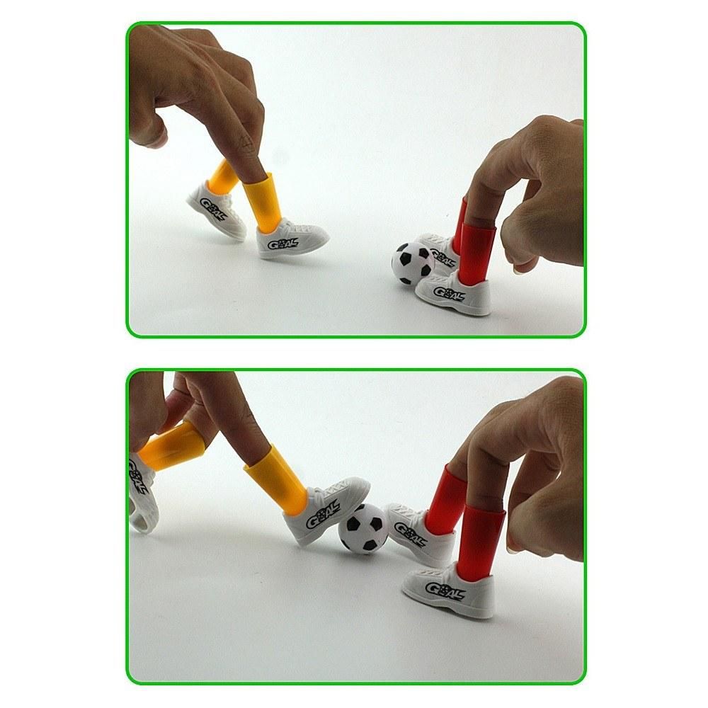 Mini Soccer Game Finger Toy Football Match Funny Table Game Set with Two Goals