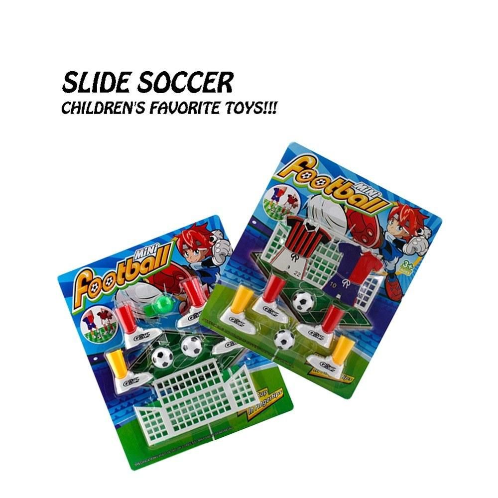 Mini Soccer Game Finger Toy Football Match Funny Table Game Set with Two Goals