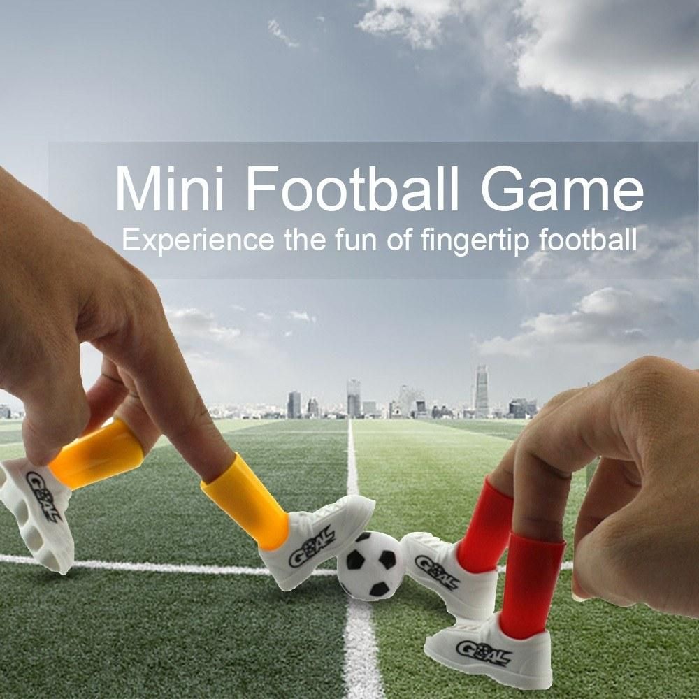Mini Soccer Game Finger Toy Football Match Funny Table Game Set with Two Goals