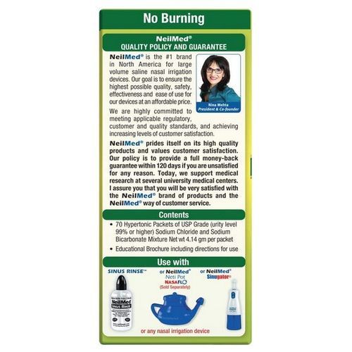 Sinus Rinse Extra Strength 70 Pre-Mixed Hypertonic Packets-for Sinus Relief