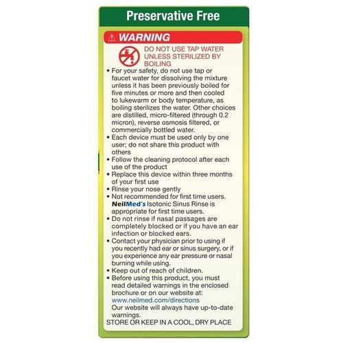 Sinus Rinse Extra Strength 70 Pre-Mixed Hypertonic Packets-for Sinus Relief