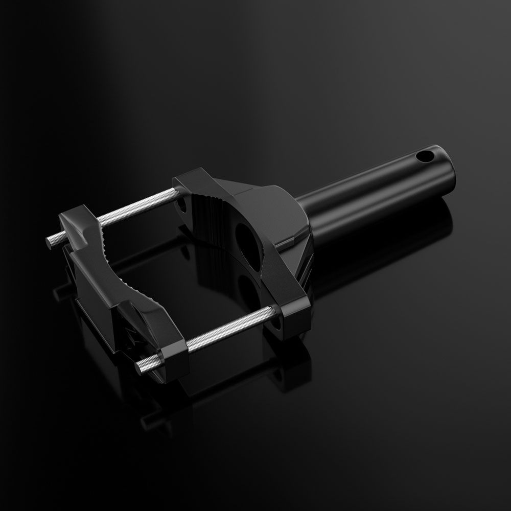 Motorcycle Bumper Lamp Mount Bracket Shock Absorption Clamp