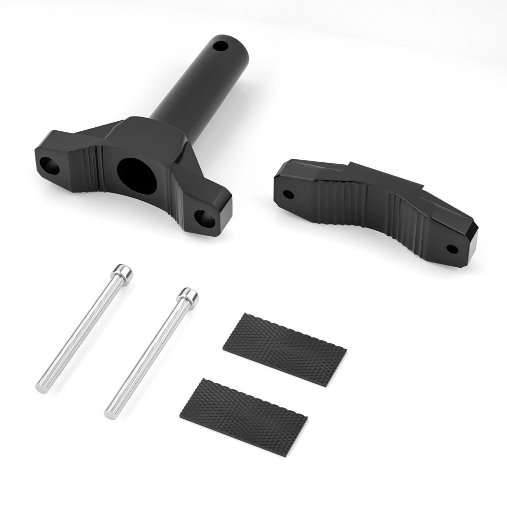 Motorcycle Bumper Lamp Mount Bracket Shock Absorption Clamp