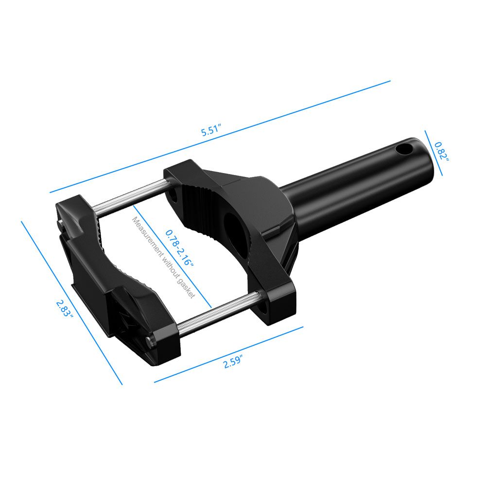 Motorcycle Bumper Lamp Mount Bracket Shock Absorption Clamp