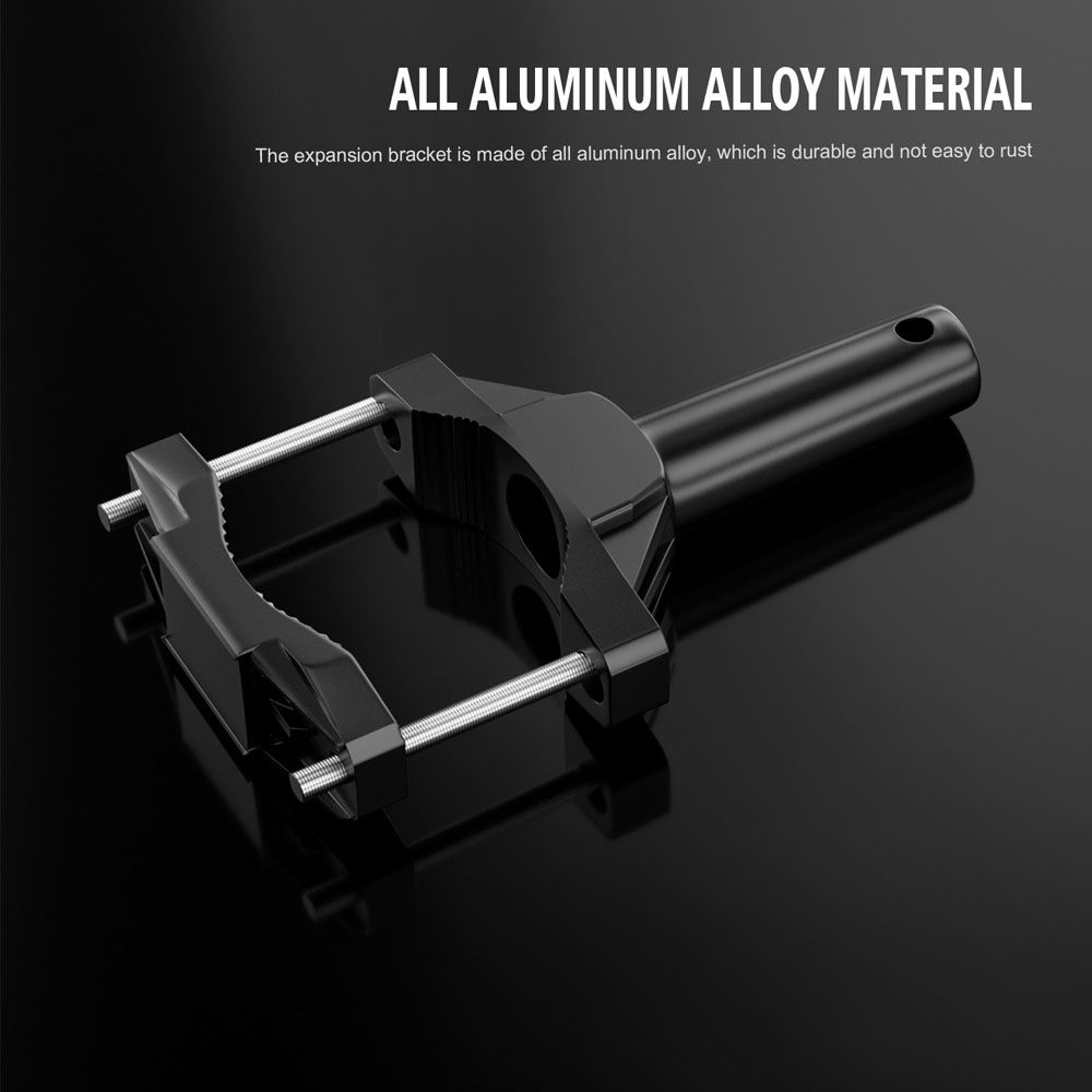 Motorcycle Bumper Lamp Mount Bracket Shock Absorption Clamp