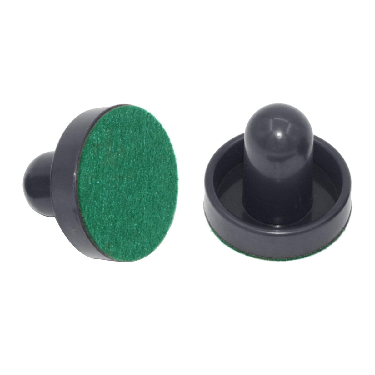 2PCS Air Hockey Pushers And 4PCS Pucks Small Size For Kids Adult Black