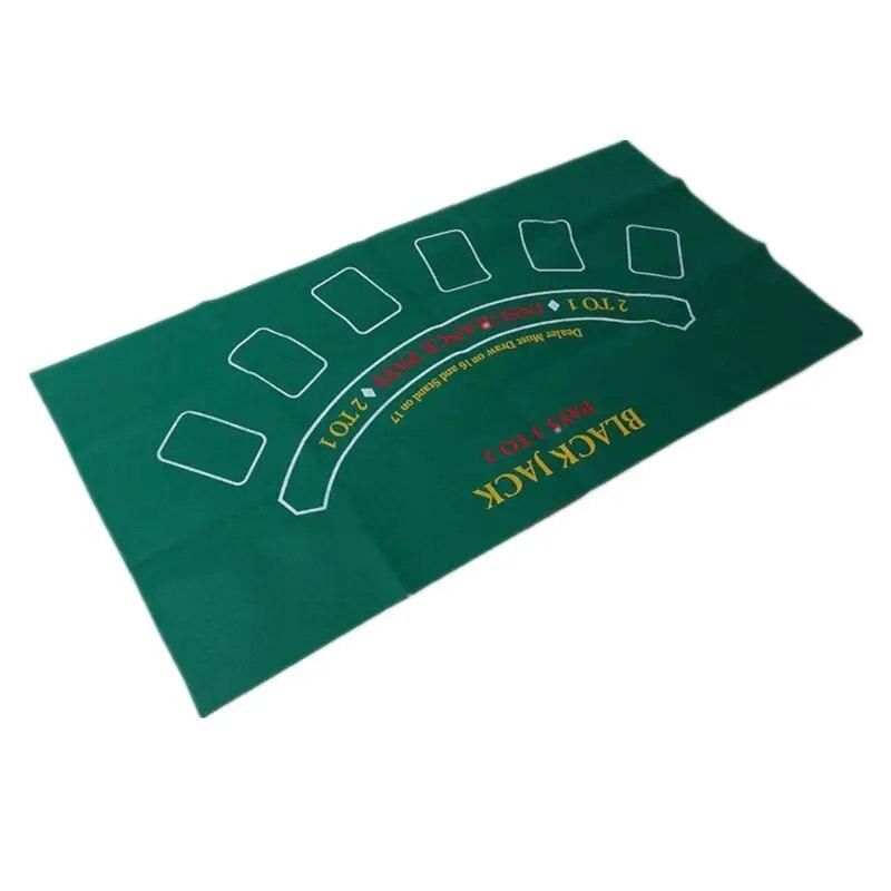 Double-sided Non-woven Game Tablecloth Russian Roulette & Blackjack Gambling Table Mat Board Game 120*60cm
