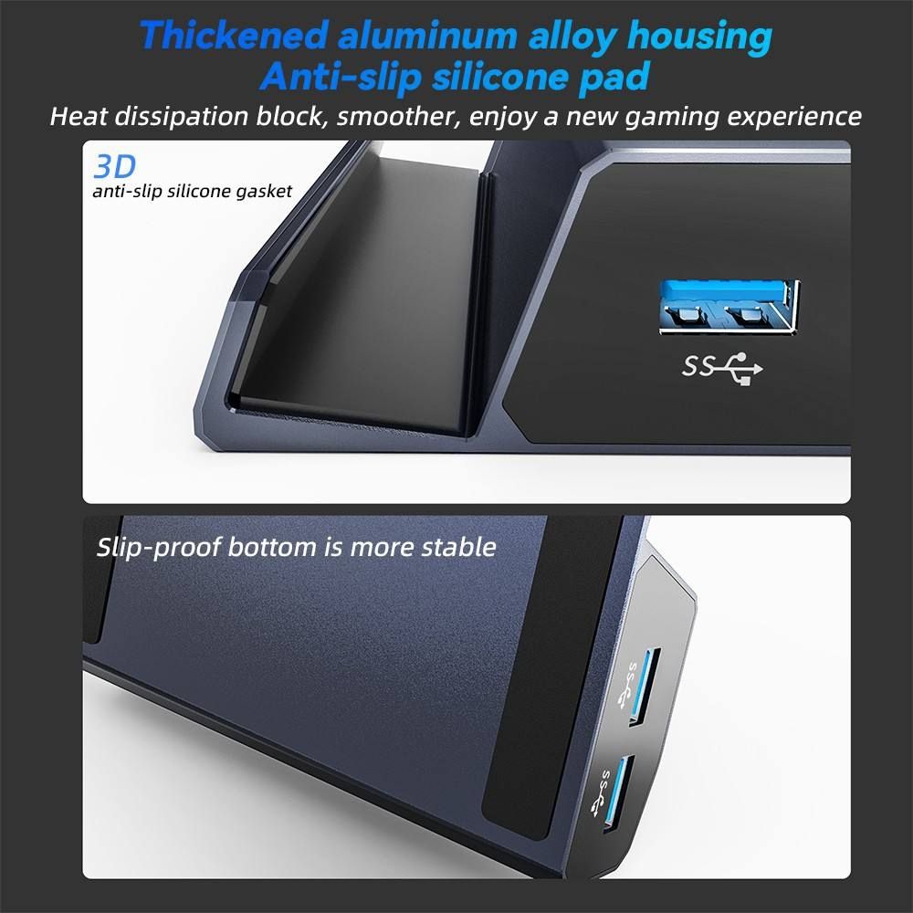 HBC065 6 In 1 For Steam Deck Expansion Dock Base