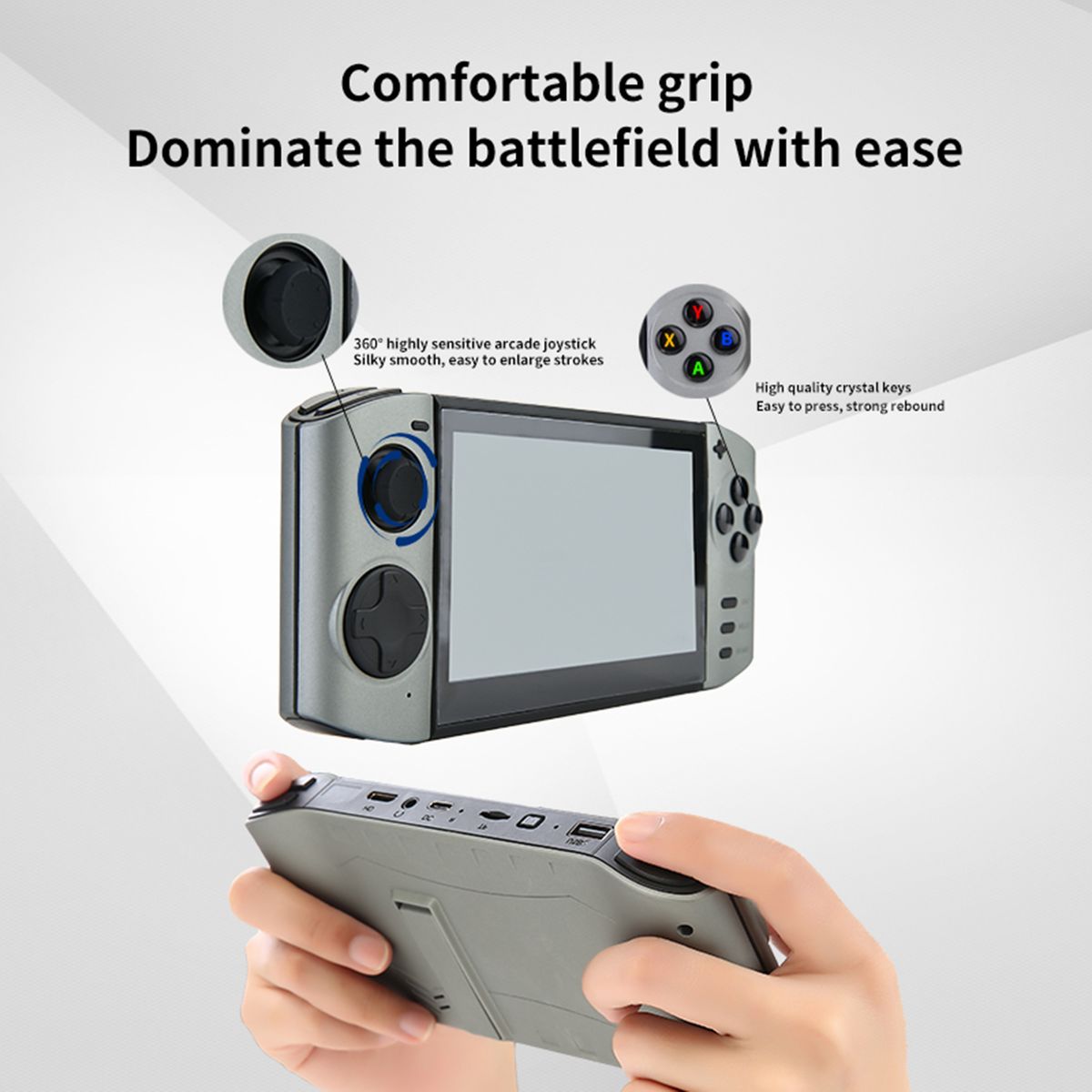 NEW XY-09 5.1 Inch 16 Million Colors 16/9 HD Screen Handheld Game Console Support Wireless Controller Video Gaming Player Toys
