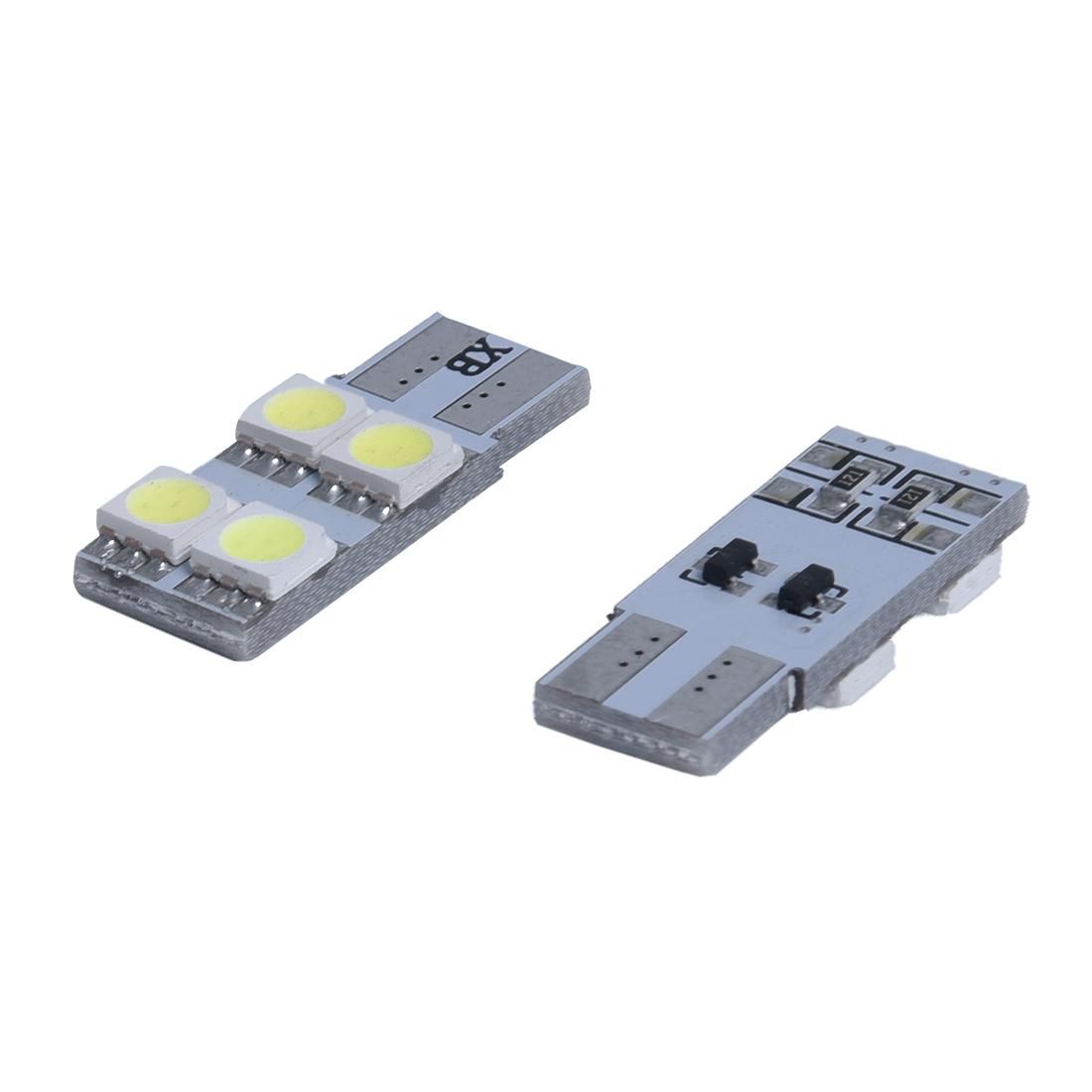 2X w5w T10 4 LED 5050 SMD ERROR FREE Canbus Nightlight 360