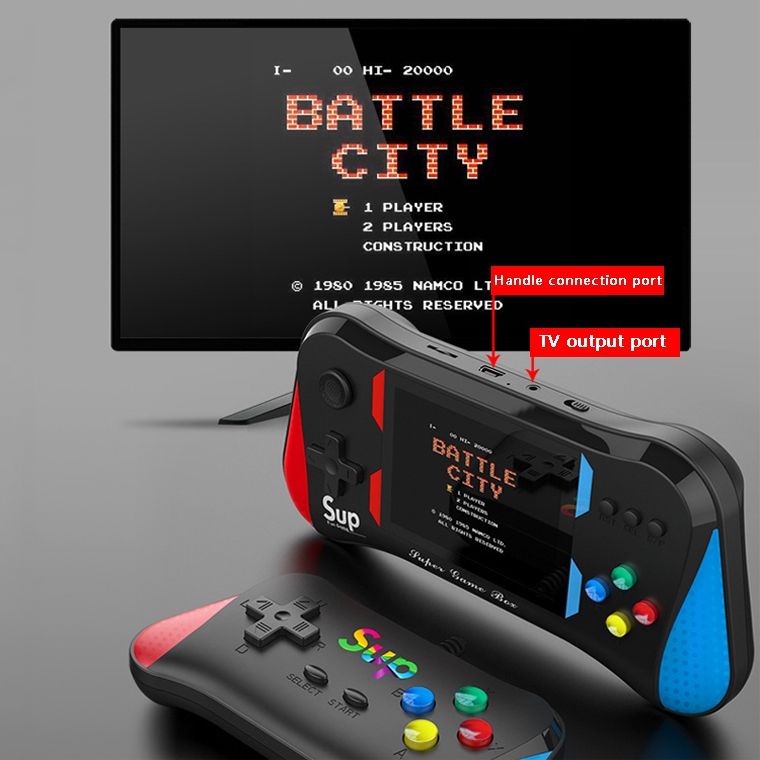 X7M Retro Portable Game Console, Style: Single-Black