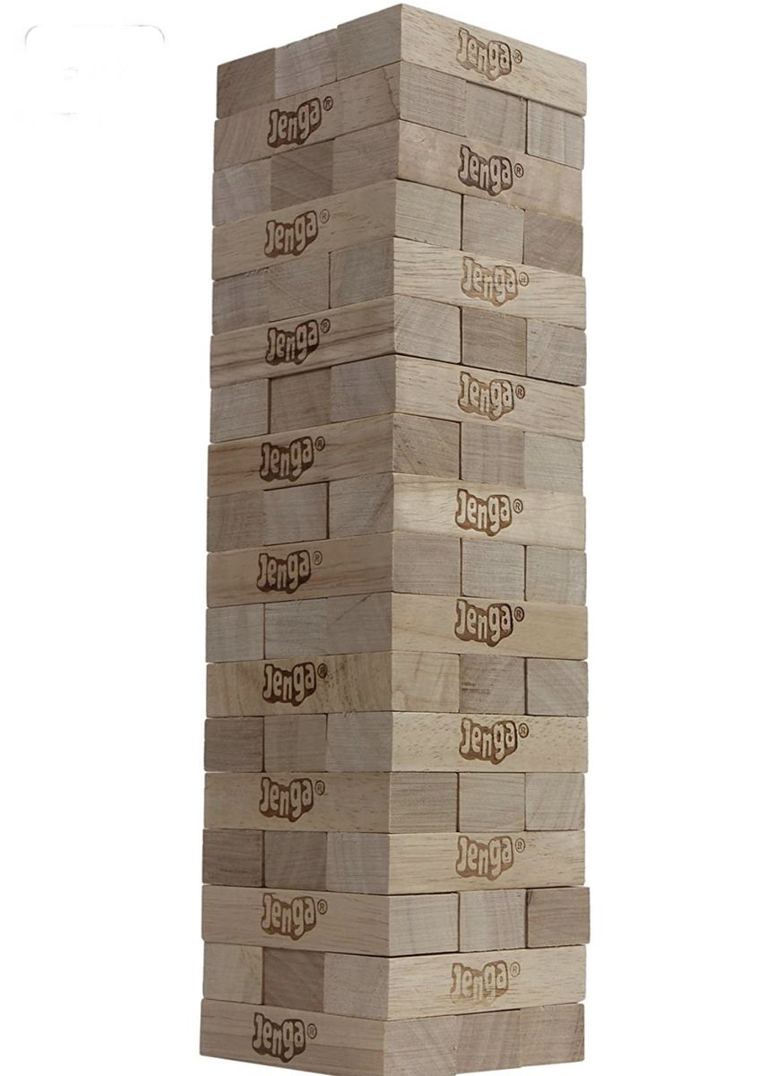 Jenga Classic Hardwood Stacking Blocks ORIGINAL