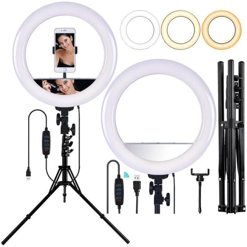 14 inch Led Ring Light With USB Port Photographic Lighting makeup Ring Lamp