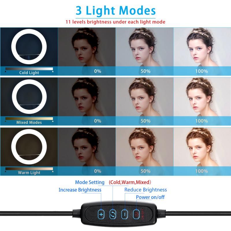 14 inch Led Ring Light With USB Port Photographic Lighting makeup Ring Lamp